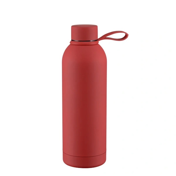 Sticla termica/bidon izolat din otel inoxidabil 304, cu pereti dubli, etansa, fara BPA, pastreaza rece 24 h si cald 12 h, deschidere larga 4 cm, include capac si perie de curatare, rosu, 1 buc