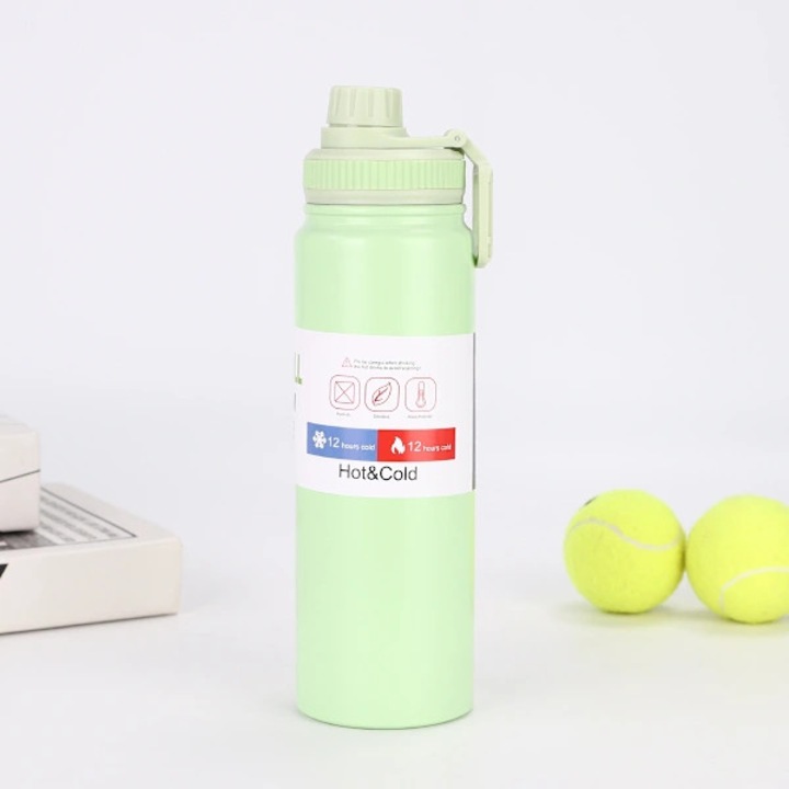 Sticla sport, otel inoxidabil 304, 1000ml, izolatie vid, portabil, argintiu