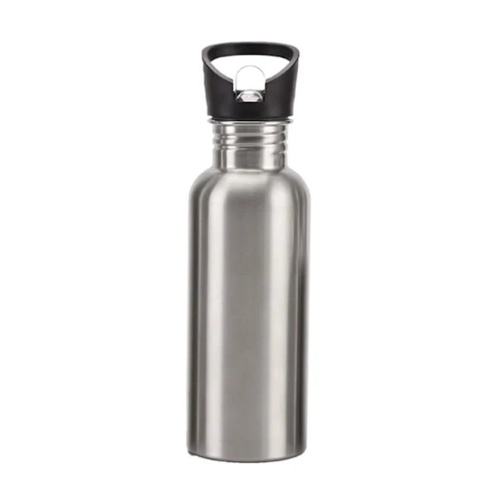 Sticla apa inox cu maner 1000ml argintiu