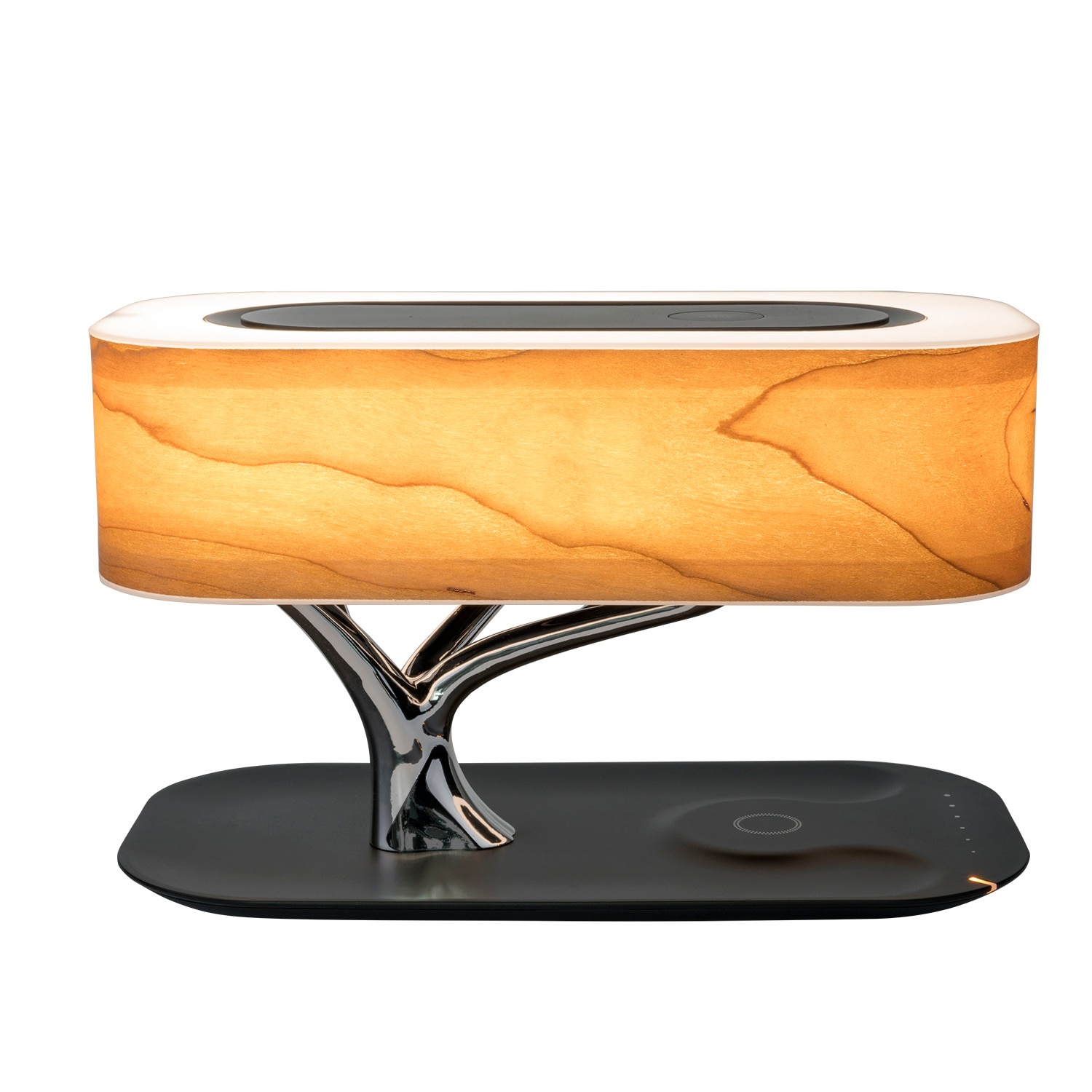 Boxa Bluetooth cu Lampa LED si Incarcare Wireless Qi 4smarts Station Smart- Bonsai-QI B7 Negru - eMAG.ro