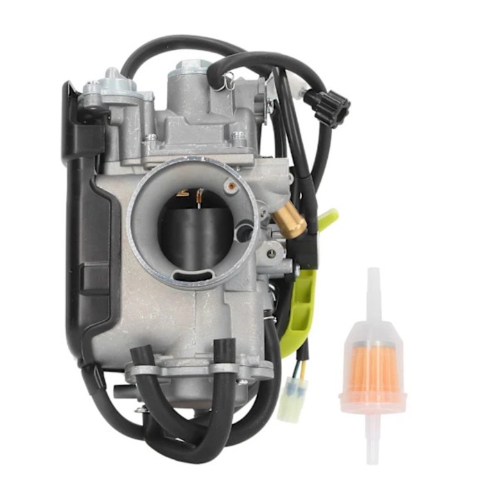 Carburator ATV 16100 HP1 673, inlocuire pentru Sportrax 450 TRX450R 2004-2005, din metal, cu filtru inclus, argintiu, 1 buc