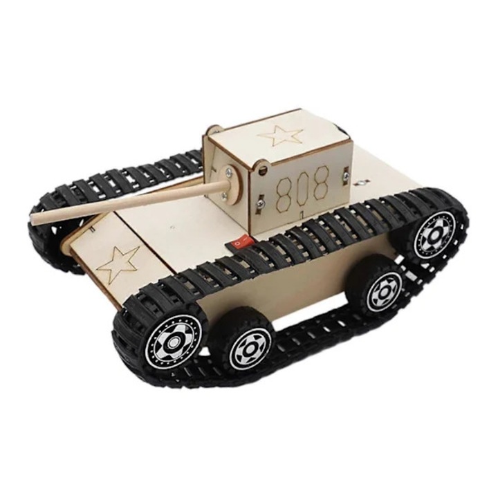Jucarie educativa experiment stiintific DIY vehicul electric lemn 18,5x11cm