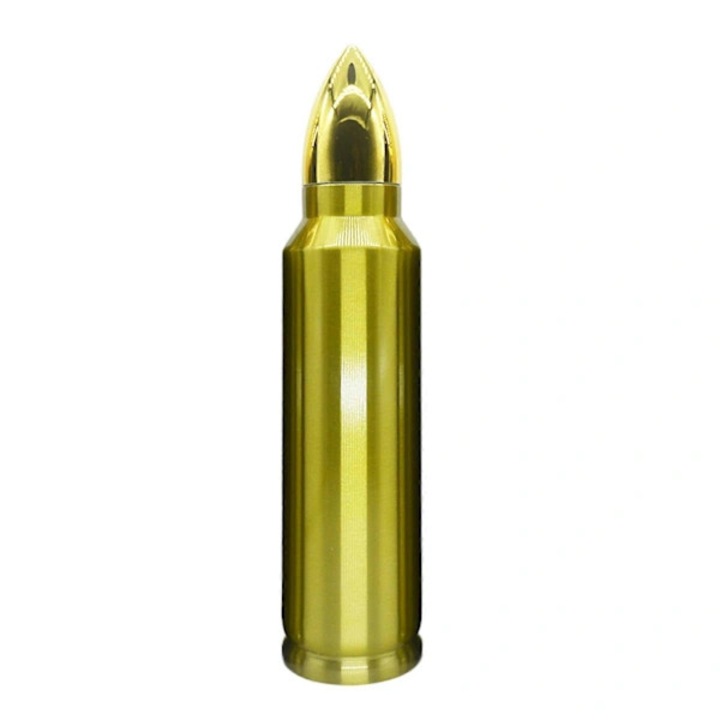 Termos sticla termo din otel inoxidabil, izolat vid dublu perete, etans, pastreaza cald 12h/rece 6h, auriu, 500ml/1L