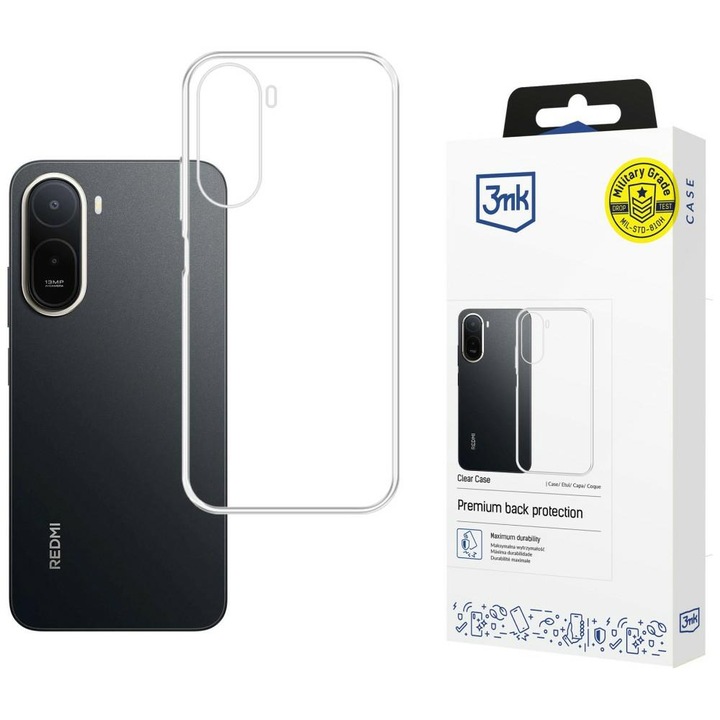 Калъф/кейс 3MK Clear Case за Redmi A7 Pro, удароустойчив, пластмасов, безцветен
