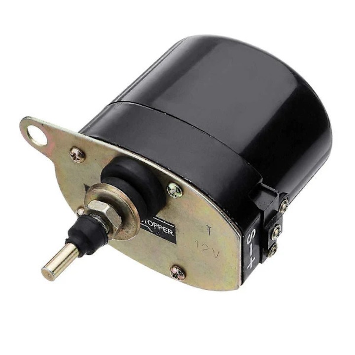 Мотор за чистачки 12V за трактор Willys, Модел 868/01287358/7731000001/0390506510, Метал, Директна подмяна, Лесен за инсталиране, Черен, 80x55x140 мм, 440 гр, 1 бр