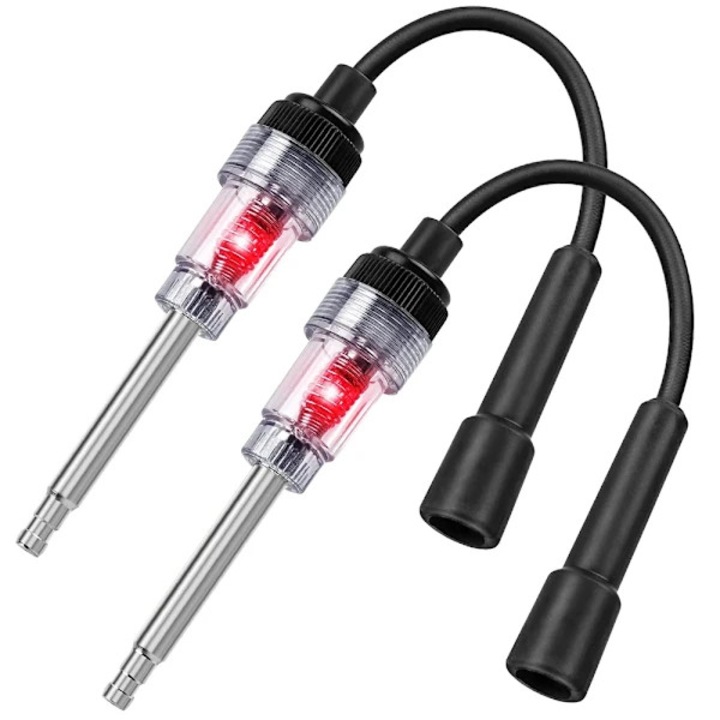 Tester bujii auto set 2 piese 27cm inox-negru