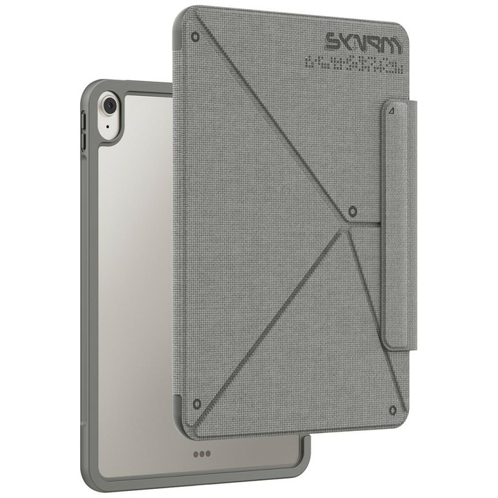 Husa/Etui Skinarma Trilon pentru iPad Air 11 M2 2024/M4 2026, cu protectie, cu inchidere magnetica, gri, 1 buc