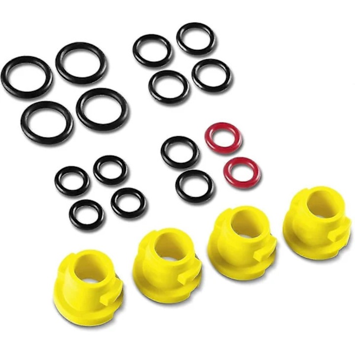 Комплект уплътнителни пръстени (O-ring), гарнитури за Karcher K2 K3 K4 K5 K6 K7, лесна подмяна, дълъг живот, за ръкохватка на пистолет и маркуч за високо налягане, многоцветни, 20 броя