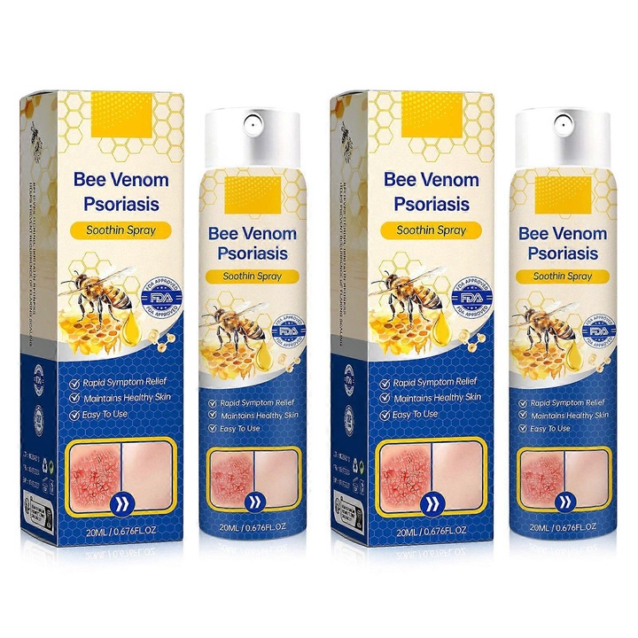 Pszoriázis kezelő spray méhméreggel, 20ml, 2 db-os szett