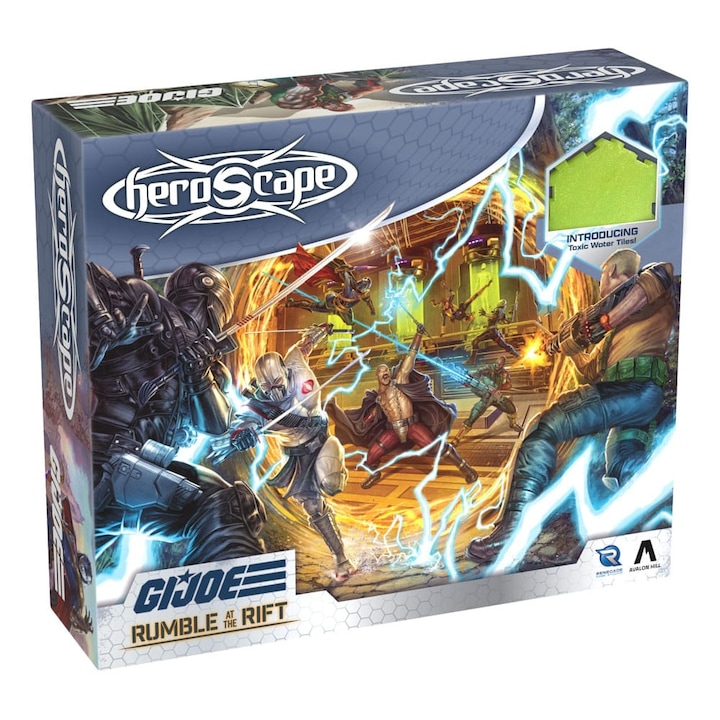 Настолна игра Renegade G.I. Joe Heroscape Rumble at the Rift, настолна игра, английско издание, детайлни фигурки, модулна дъска, Многоцветен, 1 комплект