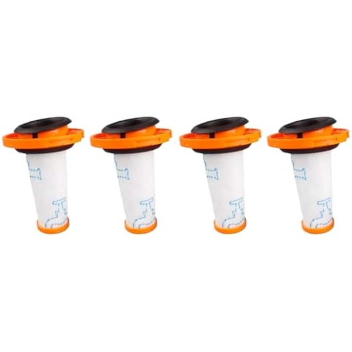 Set 4 bucati, Filtre HEPA ZR009010 compatibile cu Rowenta X-Force Flex 9.60 Allergy RH2038WO RH2037WO RH2039WO, lavabile si reutilizabile, Multicolor, 4 buc.