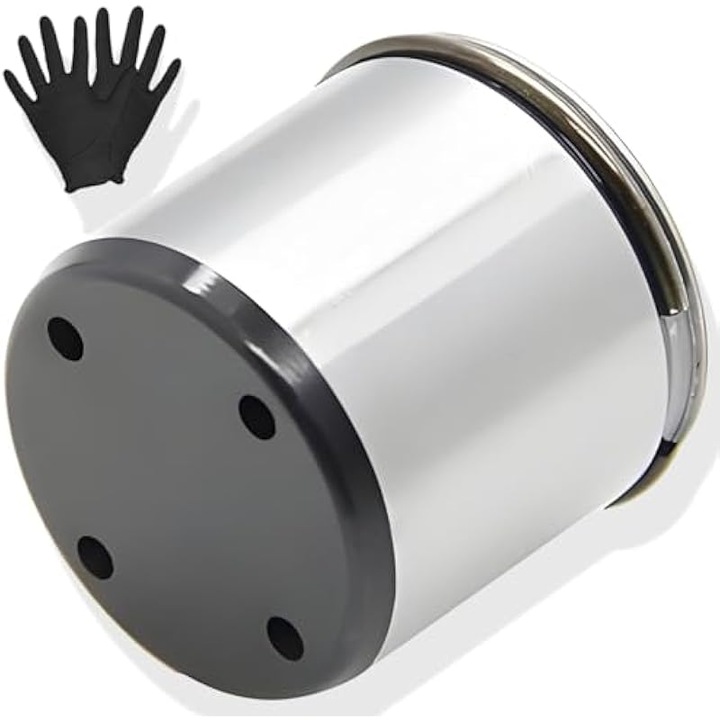 Culbutor (cam follower) 37162 pentru pompa de inalta presiune, inlocuire 06D109309/06D109309C/06D109309F, compatibil VW Golf V/VI (5K1/1K1), Touran (1T1/1T2), Audi A3/A4, Seat Leon, Skoda Octavia II, argintiu, 1 buc