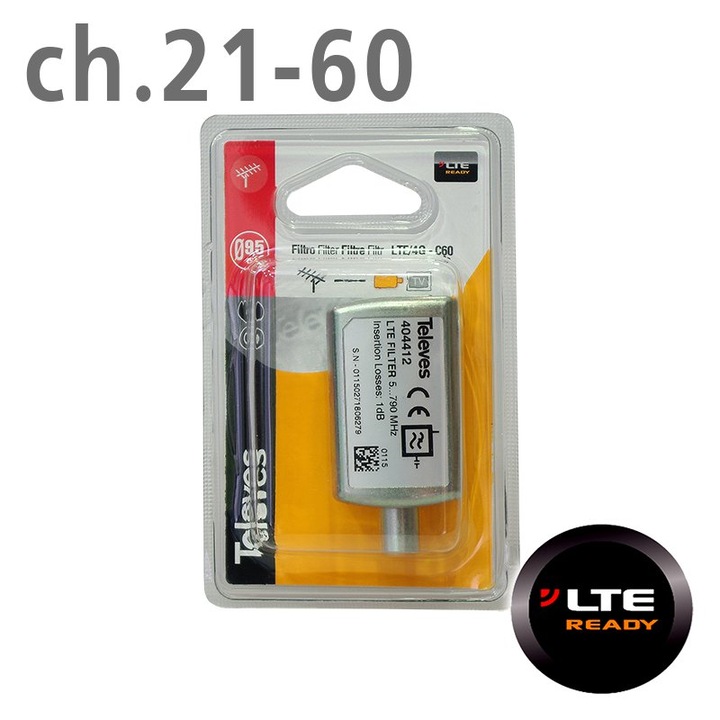 Filtru LTE Televes 4G 5-790MHz 64x34x22.5mm