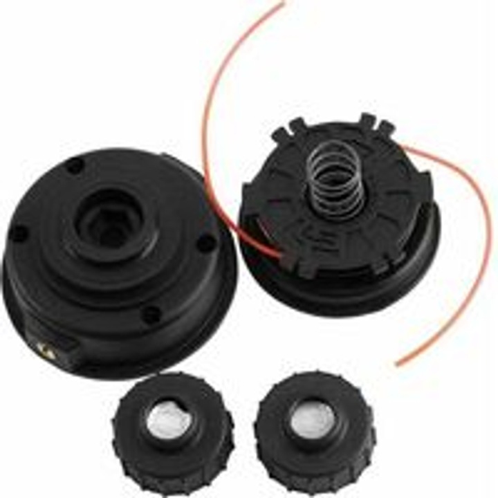 Cap de taiere pentru motocoasa Homelite ST155/ST165/ST285, carcasa din plastic rezistenta si durabila, cu fir de taiere inclus, negru, 1 bucata