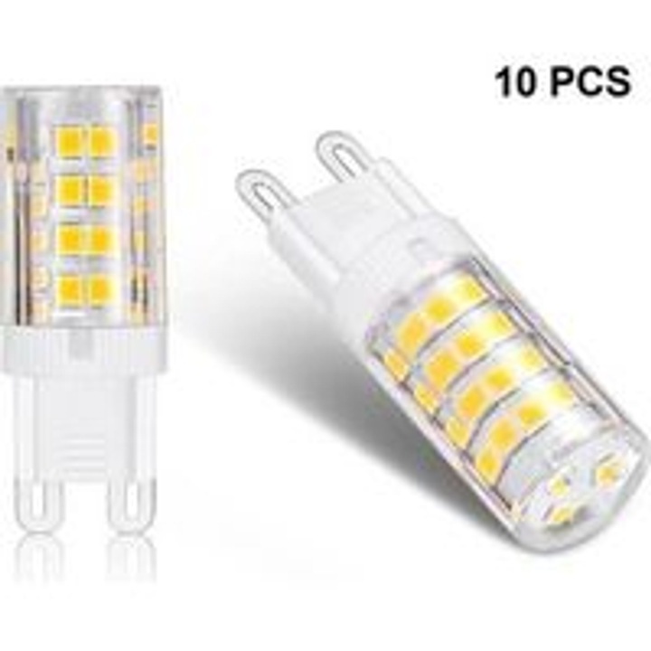YMYNY G9 LED izzó, 5W (40W-nak megfelelő), 360°-os fényszög, meleg fehér 3000K, 220-240V, 10 darab