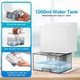 Dezumidificator portabil 1000ml, silentios, automat, alb, 15x12x24cm