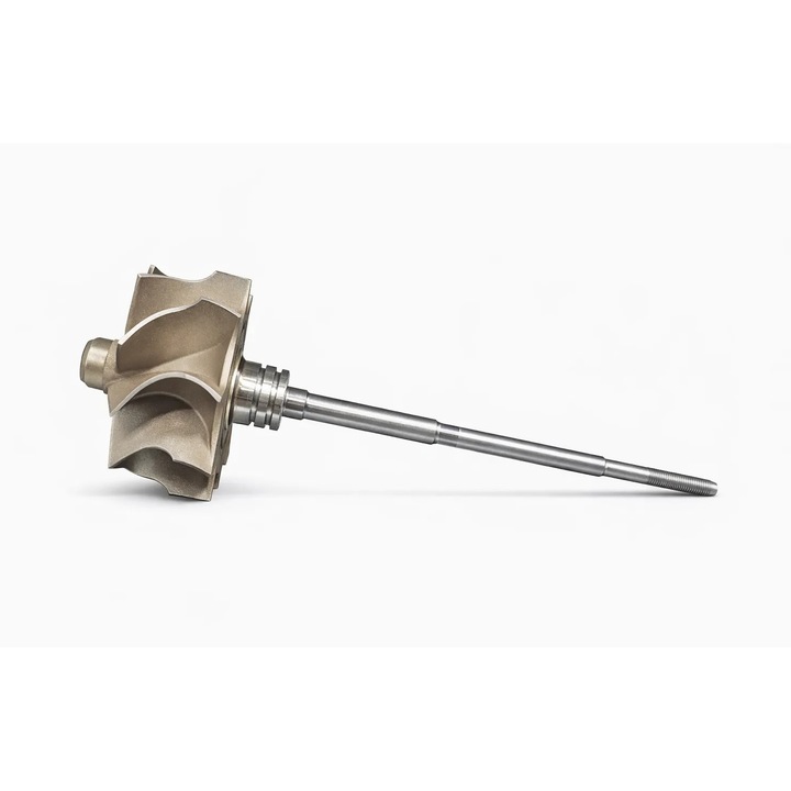 Rotor turbina TTS CT16 012-0183, megnövelt áramlással, 9 lapátos, kompatibilis CT16 Toyota/Lexus turbófeltöltővel, 44,2/51,9 mm, ezüst, 1 db