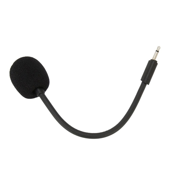 Levehető gaming mikrofon, 2.5mm, flexibilis, fekete