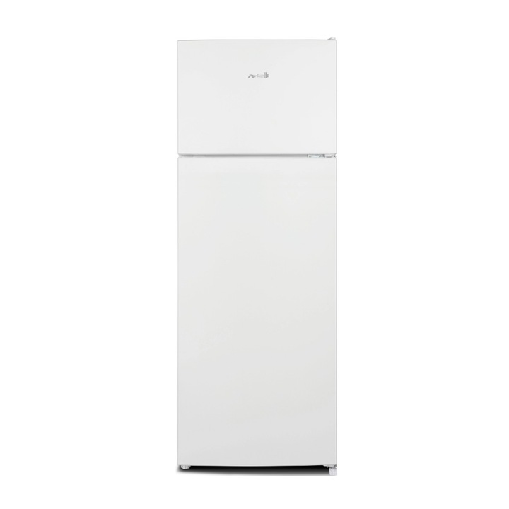 Frigider cu 2 usi Arielli ART-216WD, Racire statica, Iluminare LED, Usi reversibile, H 142 cm, 211 l, Clasa E, Alb