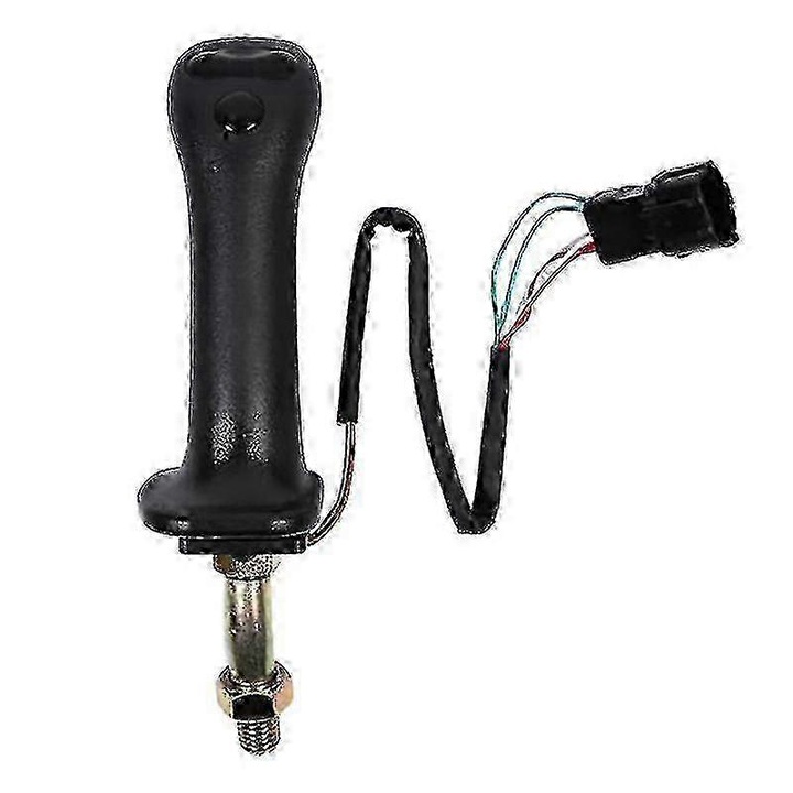 Joystick kotrógép, joystick kar Doosan DX150/215/225/300/370-9C-hez, 3 gombos, bal oldali rögzítés, ABS és fém, fekete, 1 db