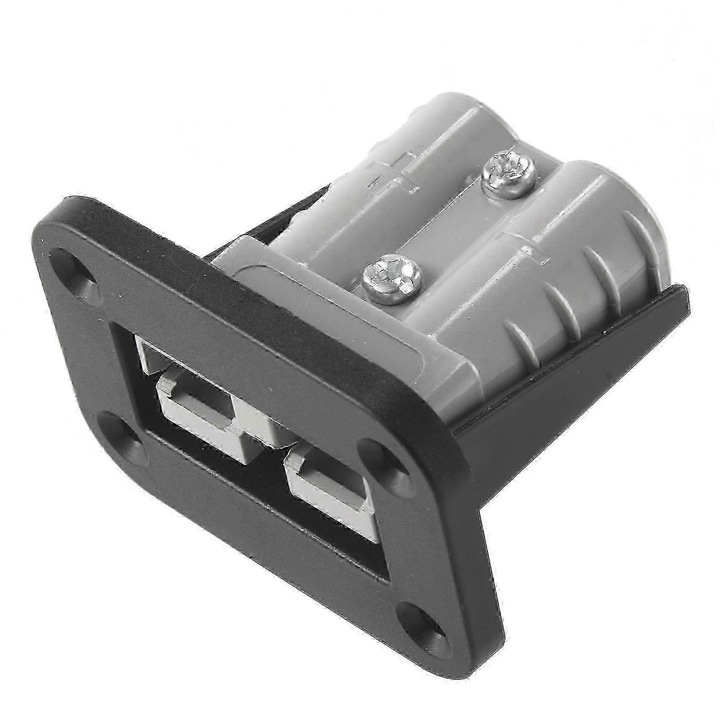 Suport montaj incastrat 50A pentru priza Anderson, negru, 600Wx50A, IP65, 25x80°C