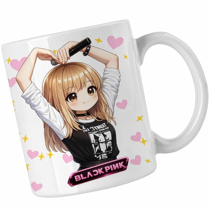 Cana BlackPink Lisa Heart Love Kpop, alba, 330ml