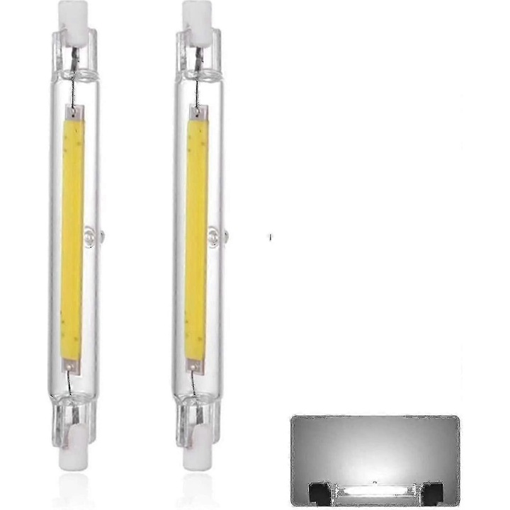LED крушка R7S 118мм 40W, димируема, студено бяла, комплект 2 бр.