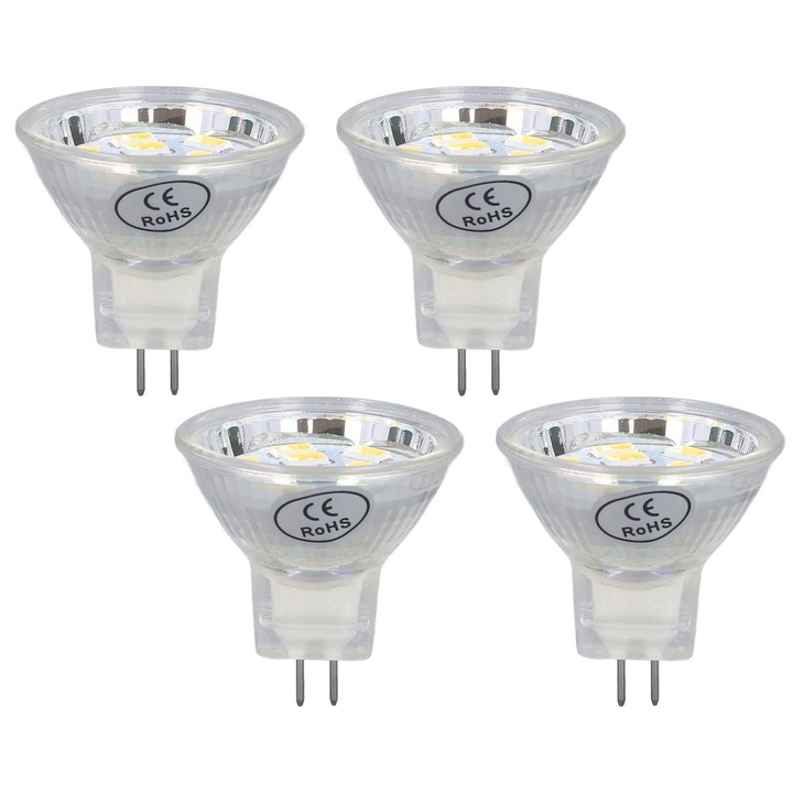 Bec LED MR11 3W 300lm meleg fehér 9 LED 2 tűs tűs