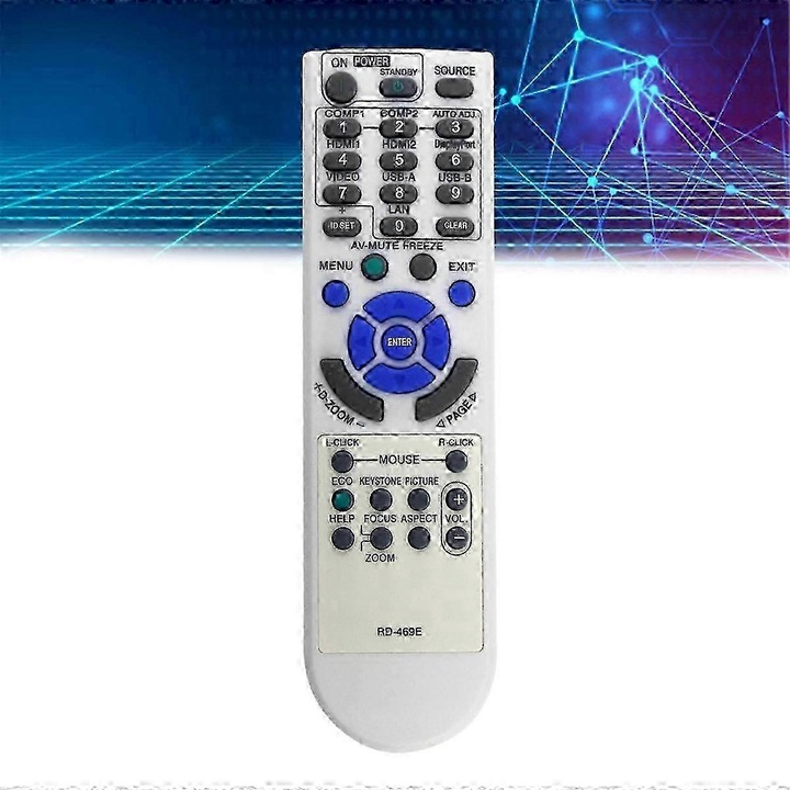 Telecomanda inlocuire pentru videoproiector, alb, 2xAAA