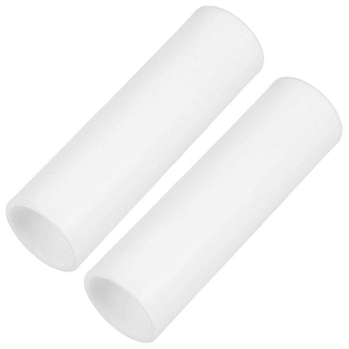 Conector cort plastic, set 2 buc, alb, 8x1.9x1.9cm