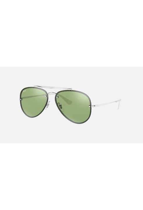 Ray-Ban, Ochelari de soare aviator, 58-13-145, Negru/Argintiu