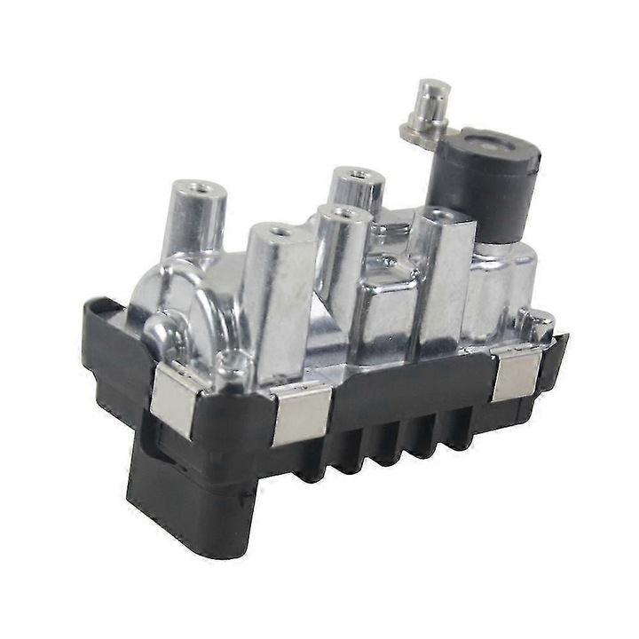 Turbó elektromos működtető elem Jaguar X-Type, Ford Mondeo 2.0/2.2 TDCi modellekhez, kompatibilis G221/758226/728680, helyettesíti a 6Q7S6K682AD/4S7Q6K682EE cikkszámot, Ezüst/Fekete, 1 db