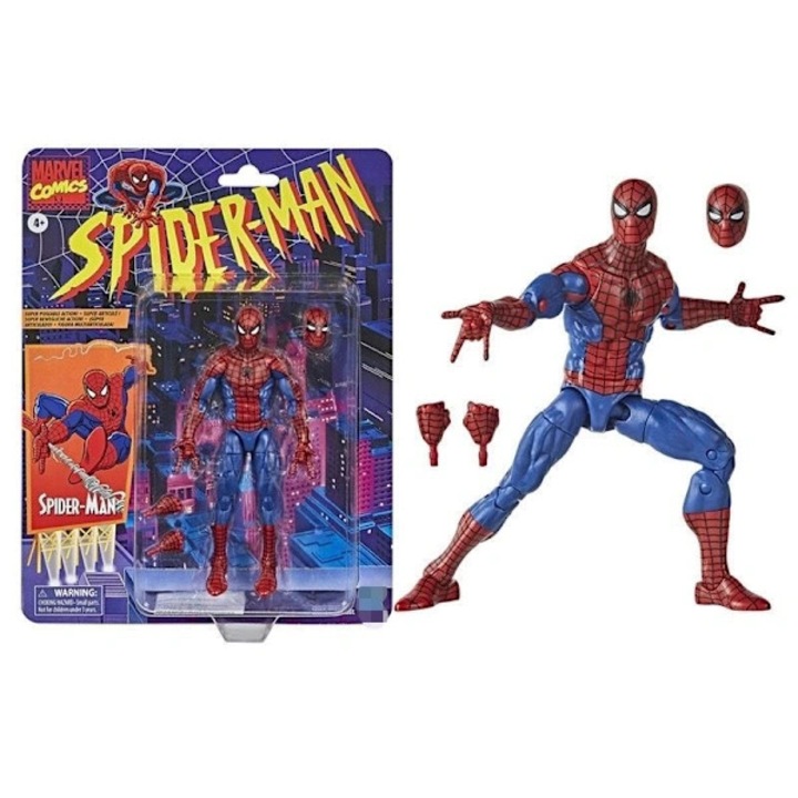 Figurina Spider-Man Retro Collection 15cm articulata rosu-albastru
