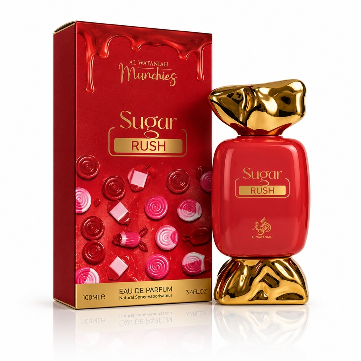 Apa de parfum unisex, Sugar Rush, 100 ml, Al Wataniah Munchies®