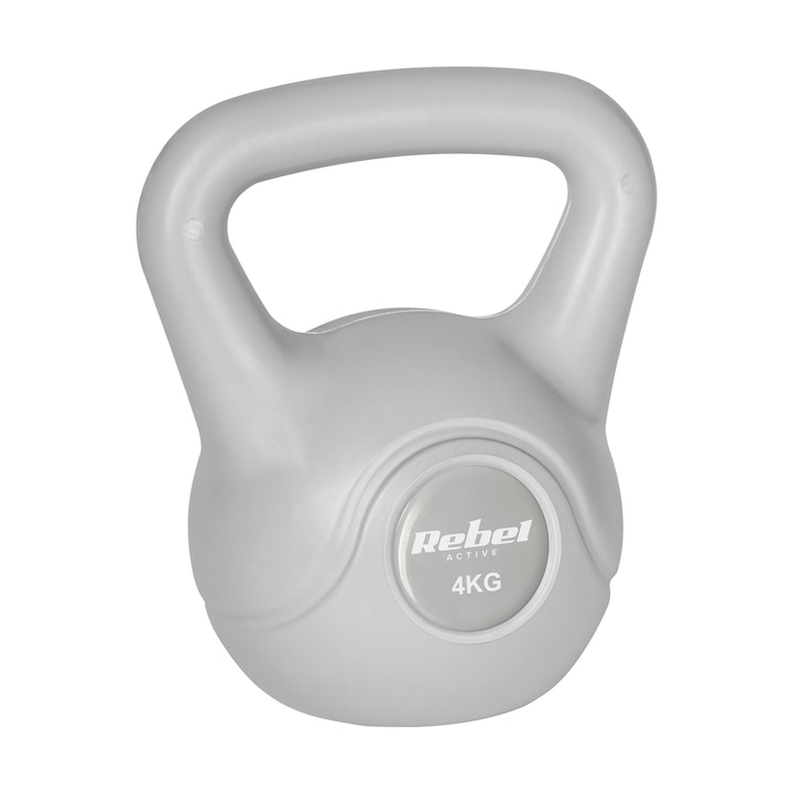 Kettlebell 4 kg gri kettle dumbbell exercitiu minge ABS Rebel