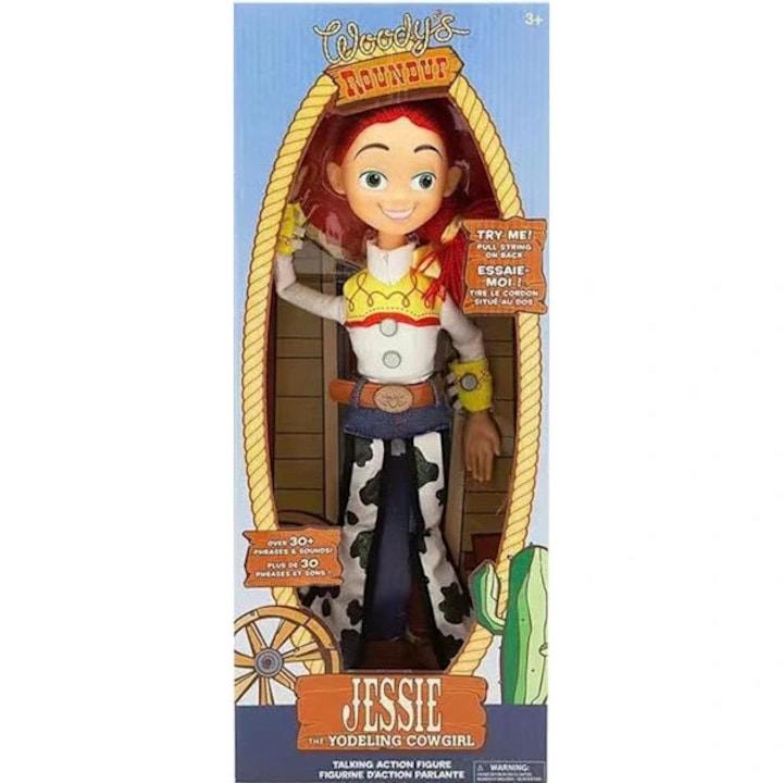 Jessie Toy Story 4 akciófigura, beszélő, PVC, 40 cm, Többszínű, 1 db