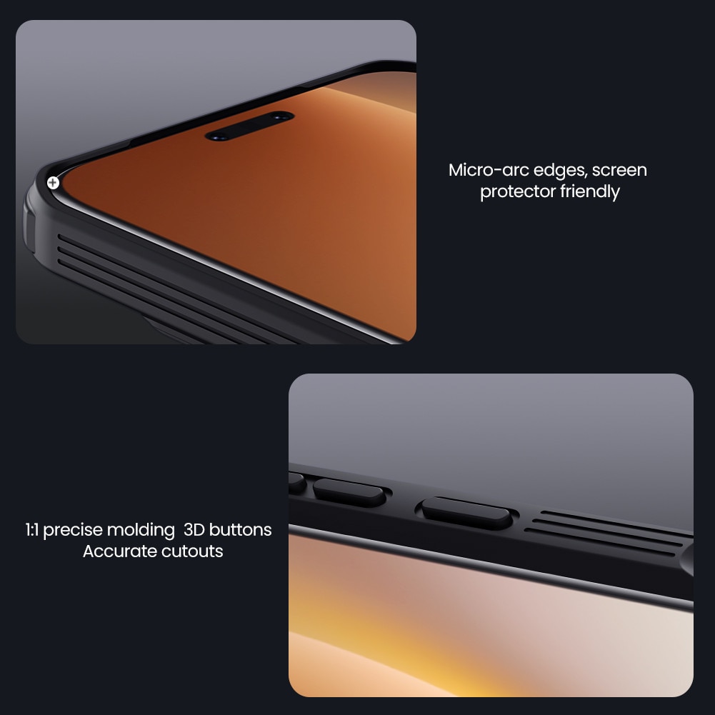 Carcasa Nillkin CamShield pentru Honor Magic 8 Pro, cu capac glisant pentru camera, din TPU rezistent la zgarieturi, Negru, 1 buc