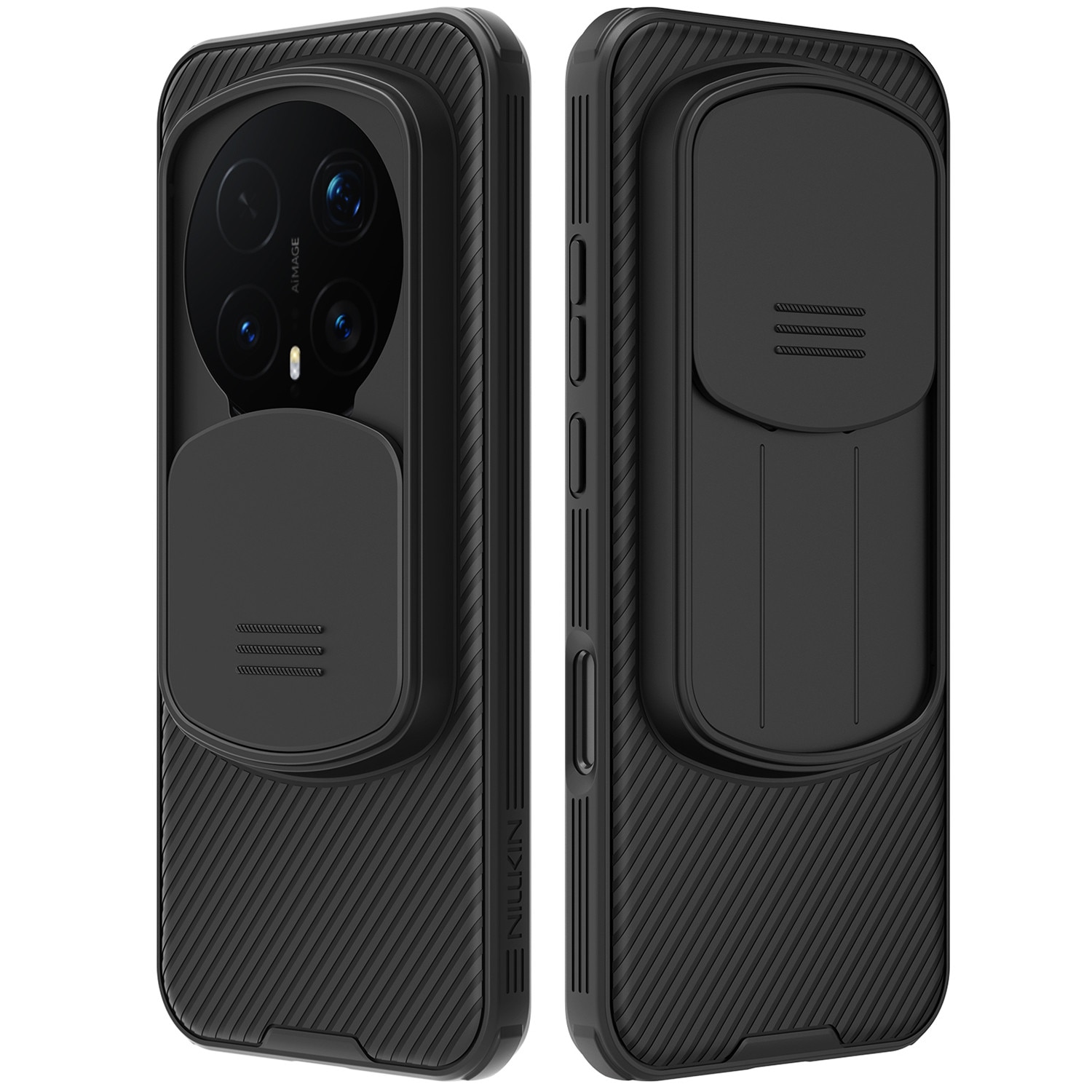 Carcasa Nillkin CamShield pentru Honor Magic 8 Pro, cu capac glisant pentru camera, din TPU rezistent la zgarieturi, Negru, 1 buc