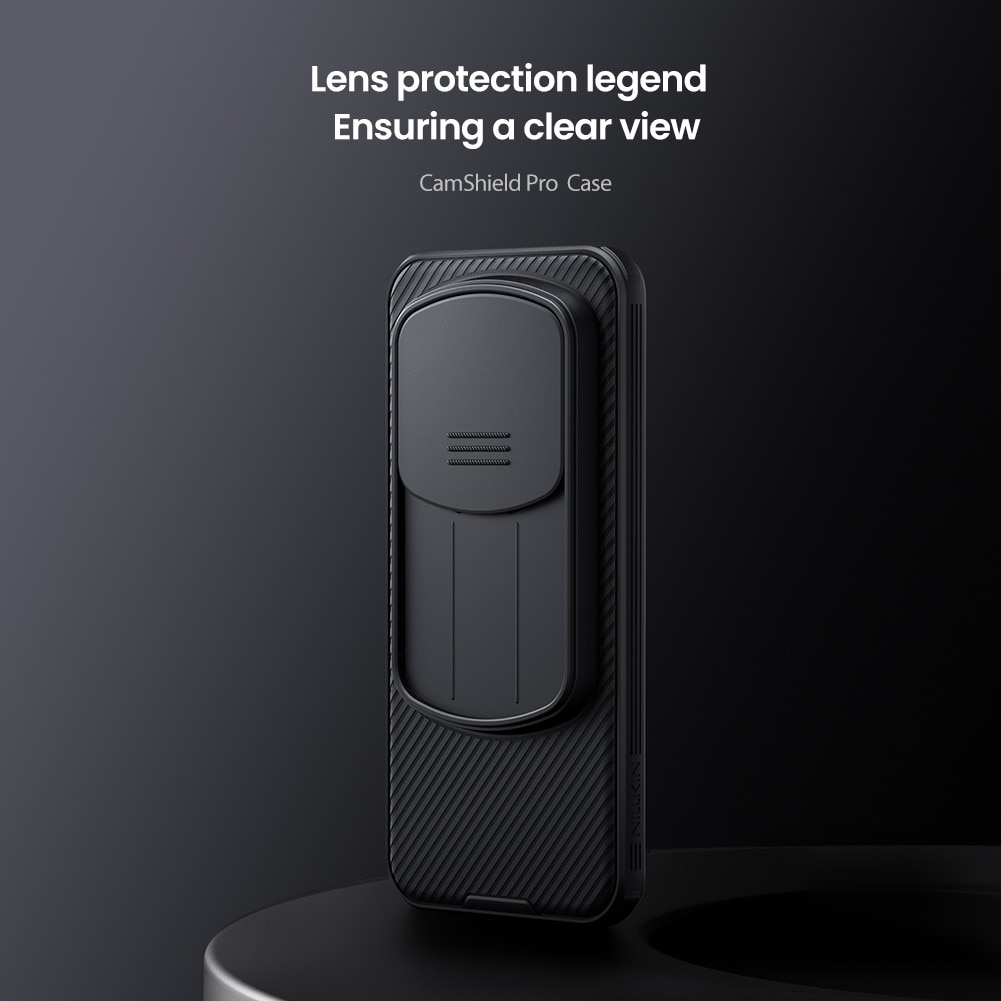 Carcasa Nillkin CamShield pentru Honor Magic 8 Pro, cu capac glisant pentru camera, din TPU rezistent la zgarieturi, Negru, 1 buc