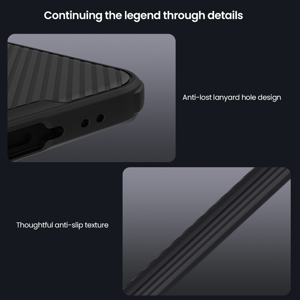 Carcasa Nillkin CamShield pentru Honor Magic 8 Pro, cu capac glisant pentru camera, din TPU rezistent la zgarieturi, Negru, 1 buc