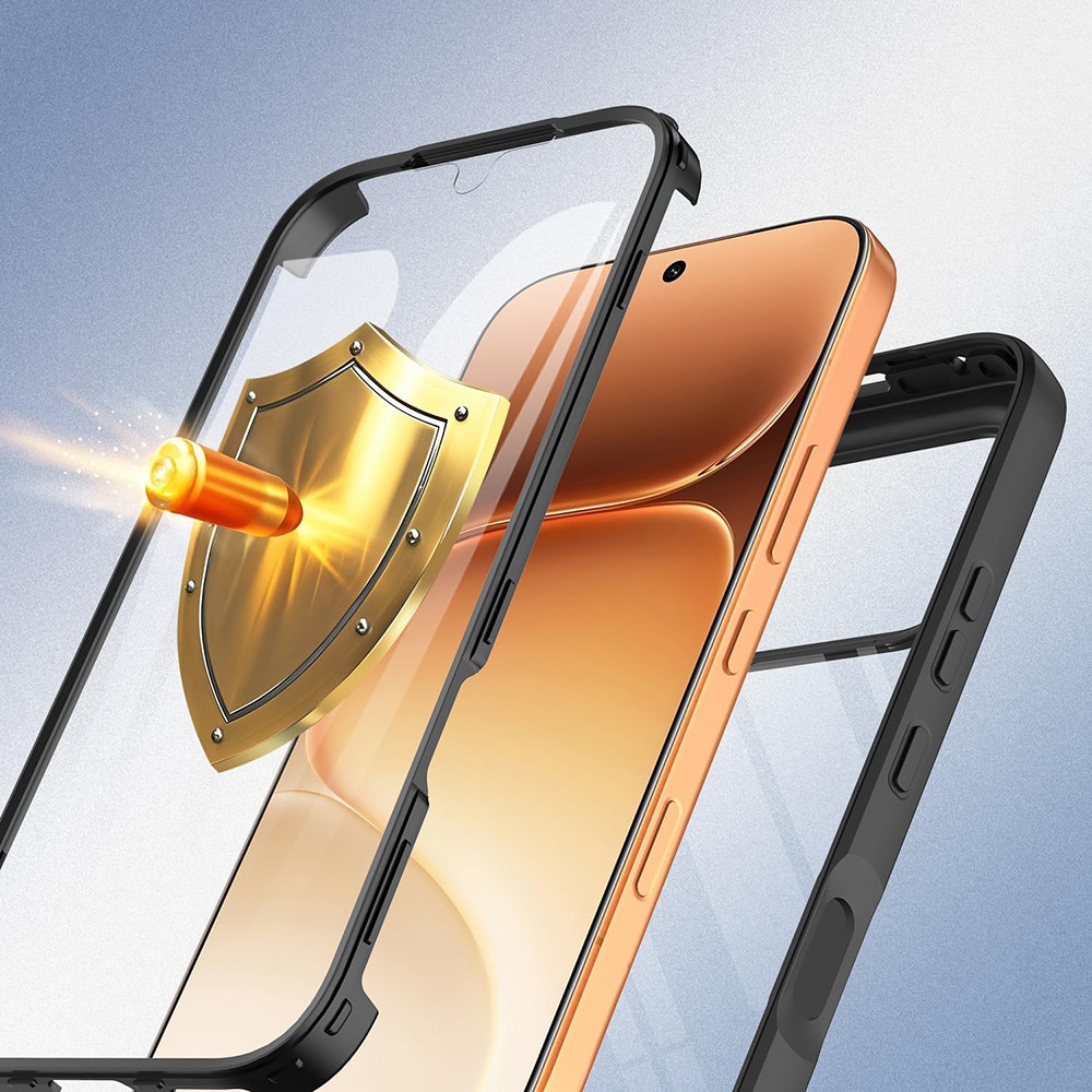 Husa pentru Honor 600 / 600 Pro + Folie - Techsuit ColorVerse 360 Series - Black