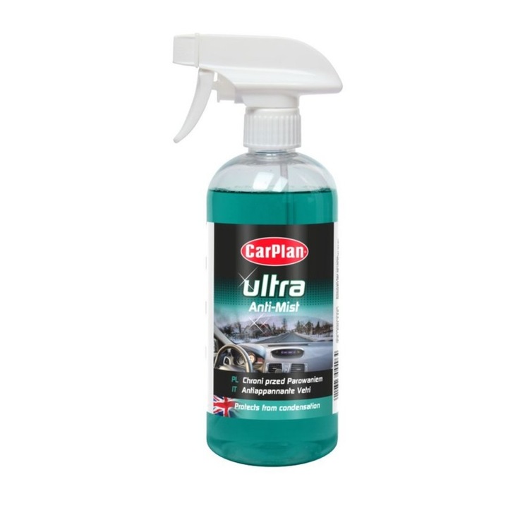 Solutie anti aburire pentru interior auto Carplan Ultra, 500 ml