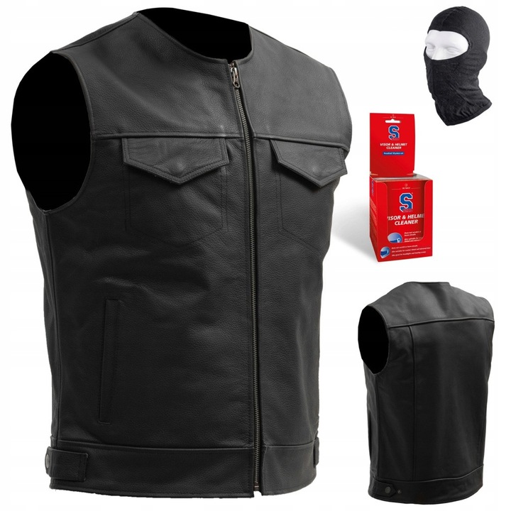 Vesta Moto, BROGER Blade, Fekete, Férfi, Valódi Bőr, 6 Zseb, Központi Cipzár, Állítható, XL