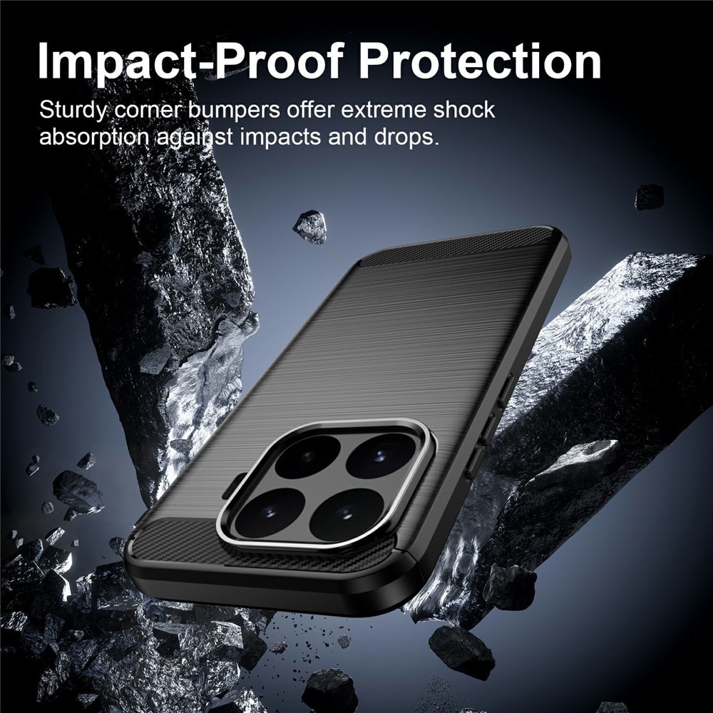 Husa pentru Xiaomi 17T - Techsuit Carbon Silicone - Black