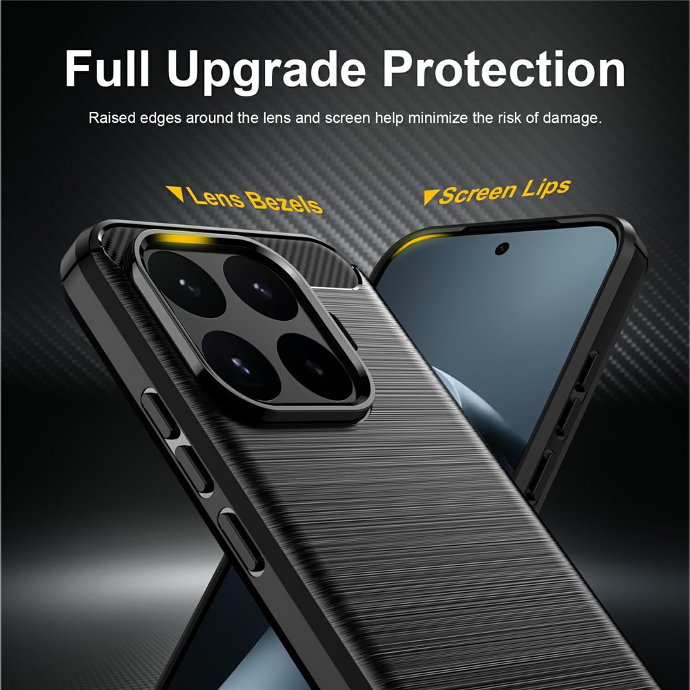 Husa pentru Xiaomi 17T - Techsuit Carbon Silicone - Black