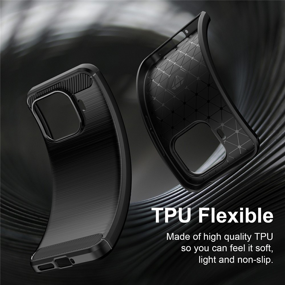 Husa pentru Xiaomi 17T Pro Carbon Liquid Silicone, negru