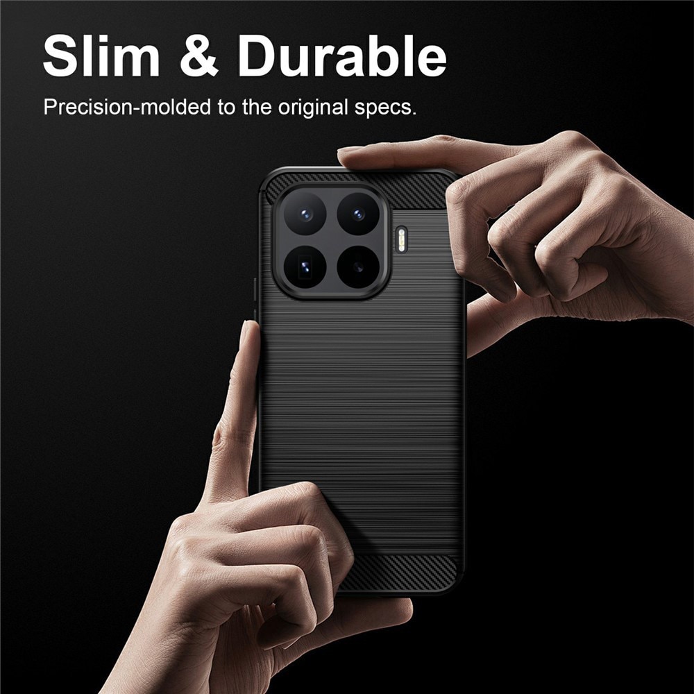 Husa pentru Xiaomi 17T Pro Carbon Liquid Silicone, negru