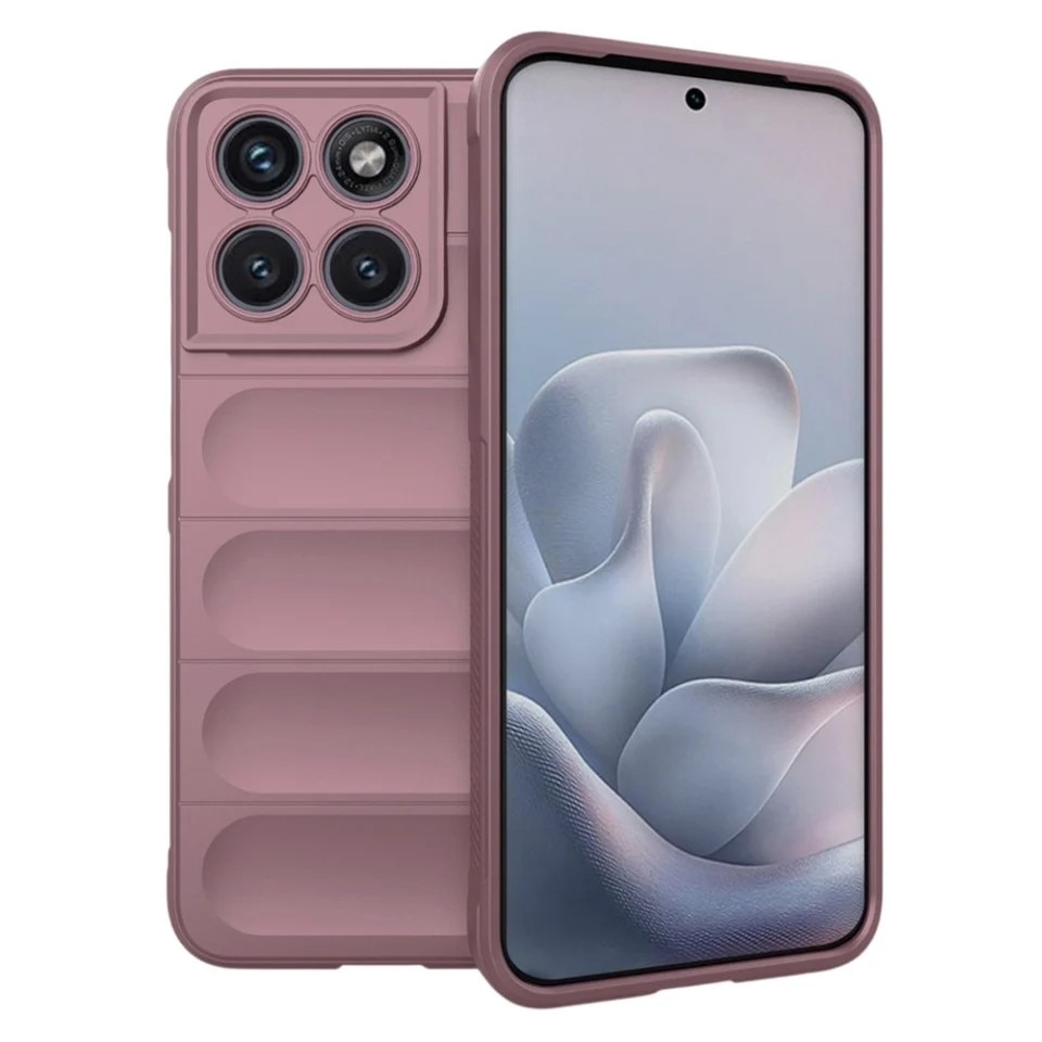 Husa pentru Motorola Edge 70 Fusion din Silicon Mat, Antisoc, set cu sticker, Magic Shield, Mov