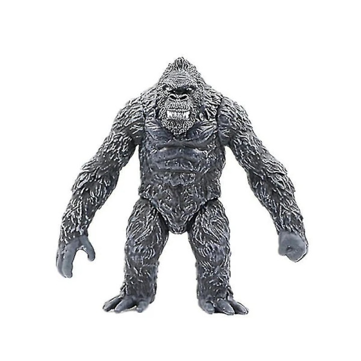 Figurina colectionabila Mechagodzilla Godzilla vs Kong, articulata, model King of the Monsters, 16-17 cm, gri