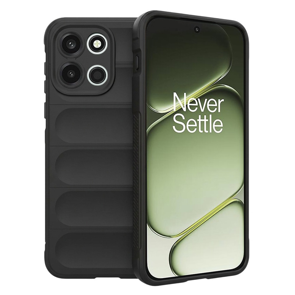 Husa pentru OnePlus Nord 6 Comari® VelvetShield, TPU si catifea, protectie anti-soc, finisaj catifelat antiderapant, anti-praf si zgarieturi, Negru